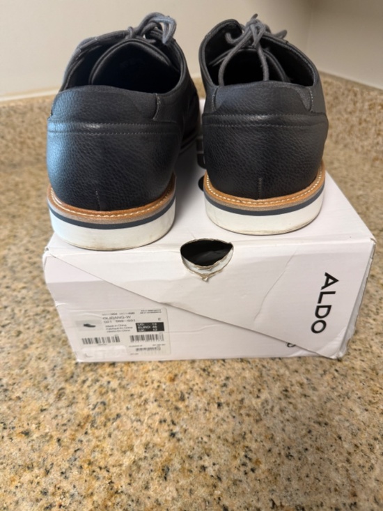 ALDO Men’s Black Leather Dress Shoes Size 13 – Oxfords (OLIRANG-W) main image 4